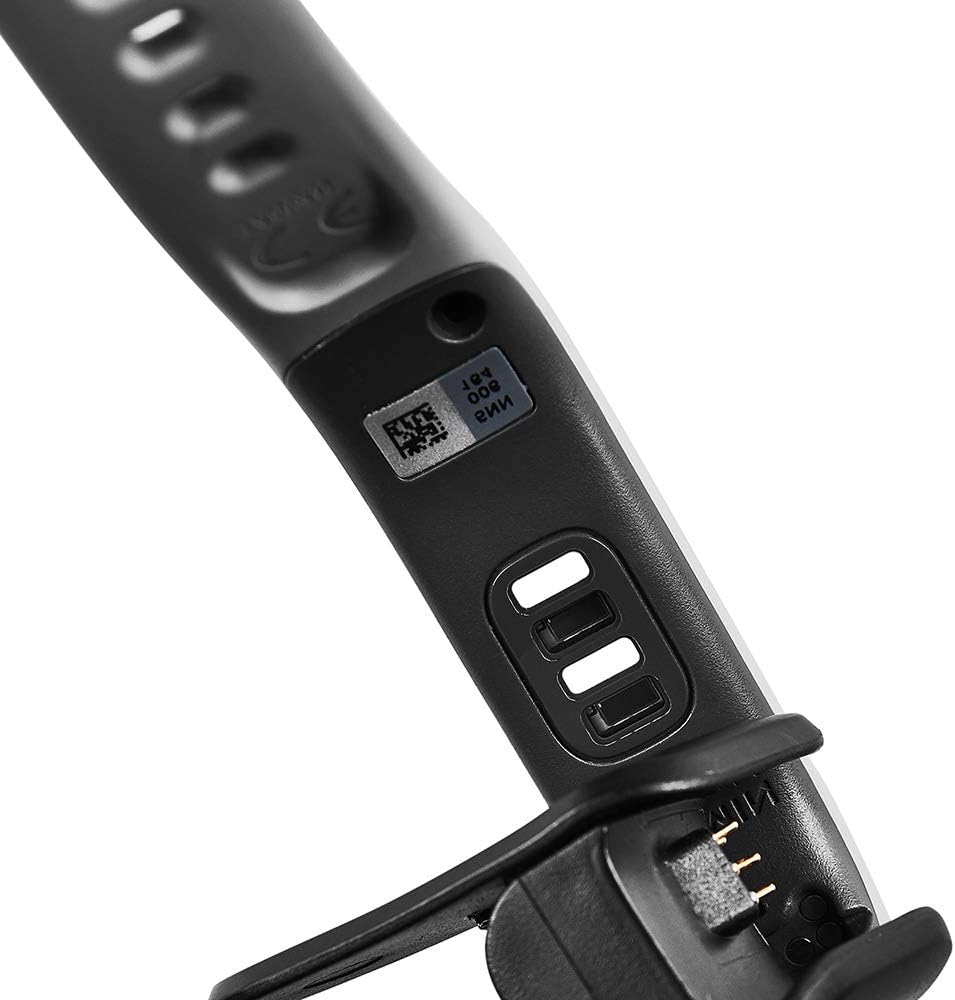 Garmin Vivosmart 4 Charger - Replacement Charging Data Cable Clip Cord (Black, 2-Pack) for Vivosmart 4.