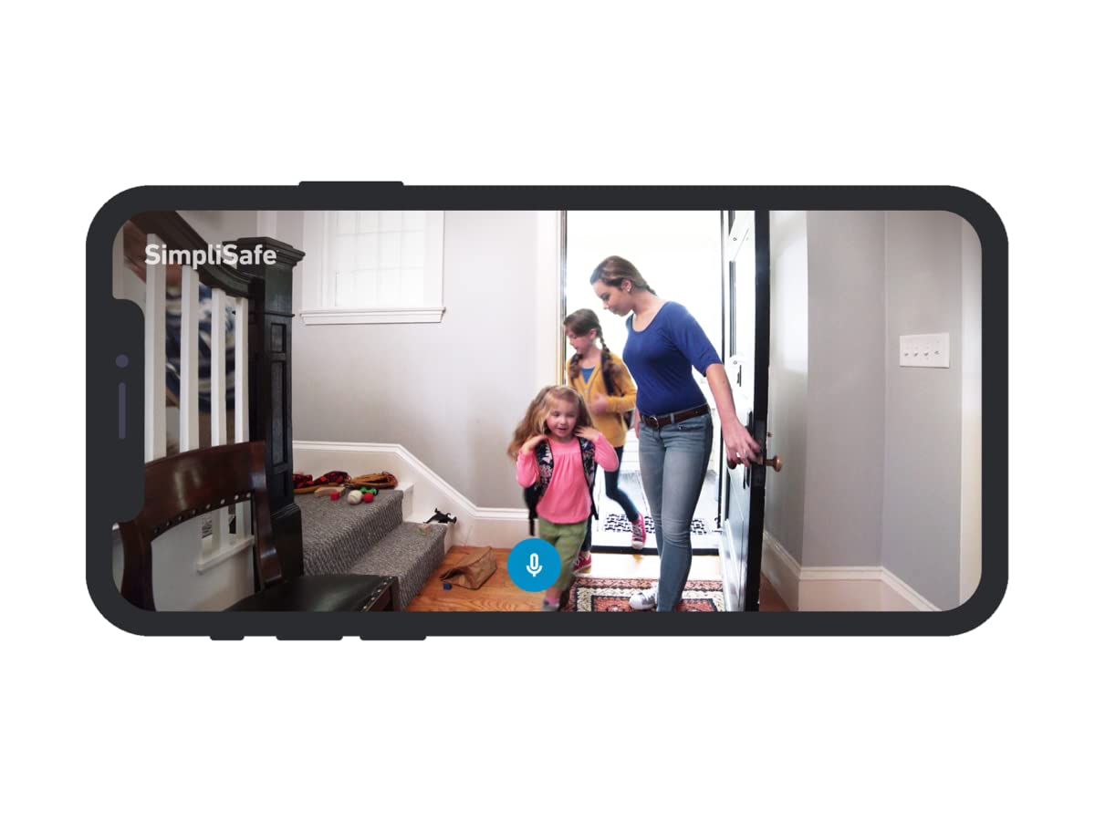 SimpliSafe SimpliCam 1080p Wired Indoor Home Security Camera with Built-in Privacy Shutter - Compatible with Gen 3 Home security system