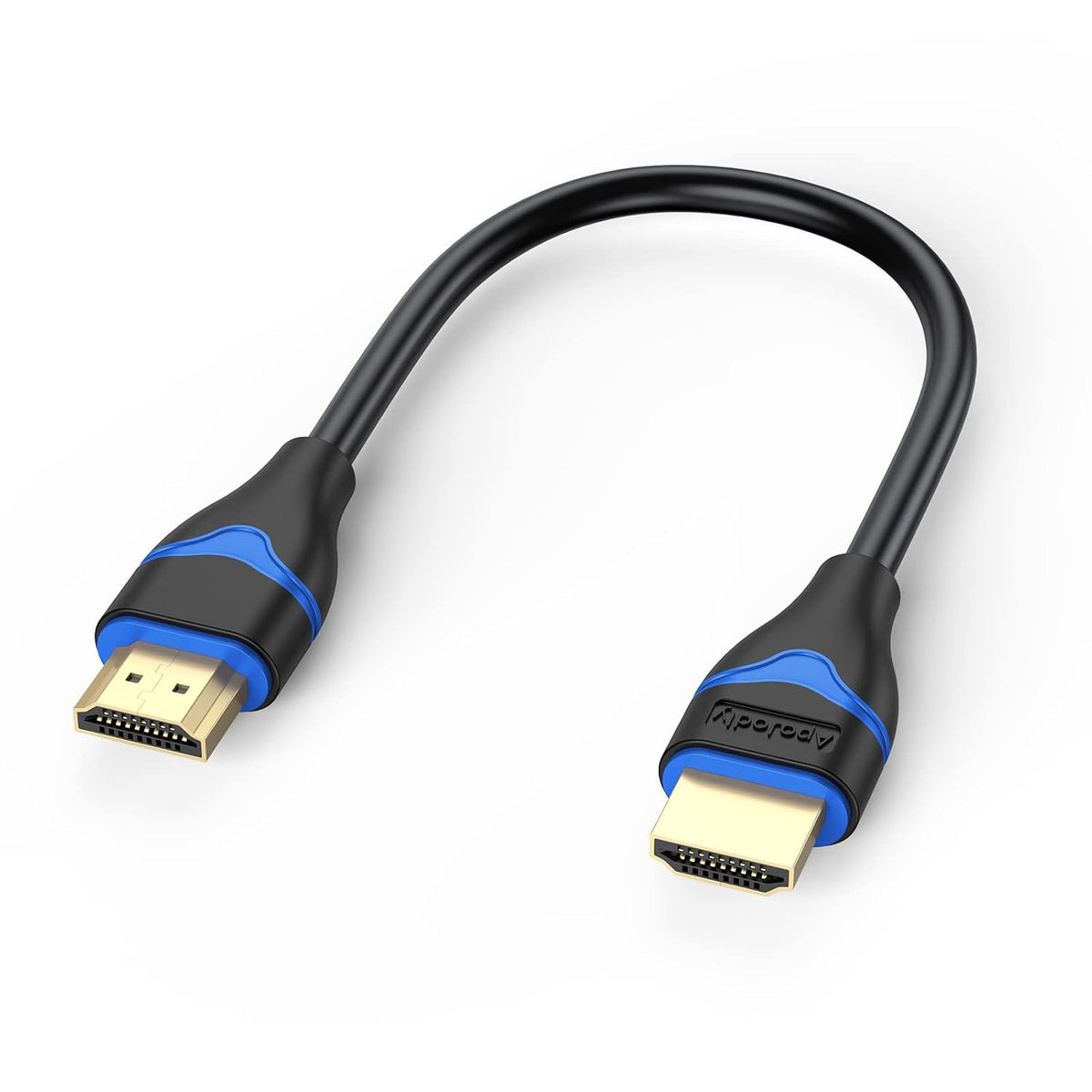 4K 6 inch, 0.5FT 2.0(4K@60Hz, 2K@144Hz, 1080P@120Hz, 18Gbps, 3D, 2.2, PS4/PS5, Short HDMI Cable HDMI Cord High Speed