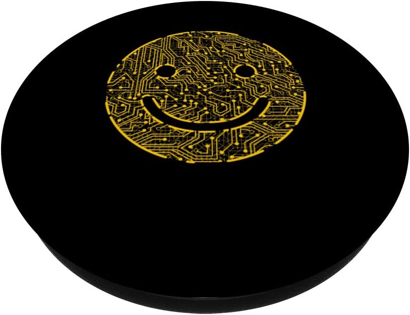 Positive Electric Circuit Smile Computer Science Programmer PopSockets Swappable PopGrip