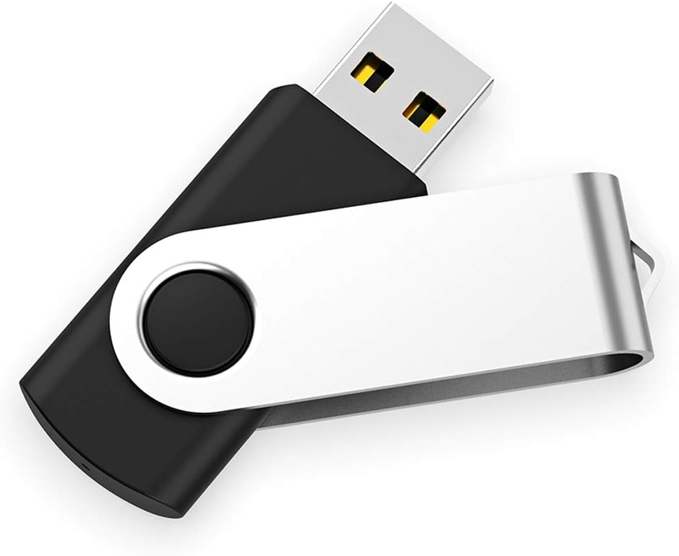 USB Flash Drive 1GB 100 Pack, Bulk USB 2.0 Flash Drives Thumb Drive Swivel Memory Stick Jump Drive Pen Drive,1 gig 100 Pieces
