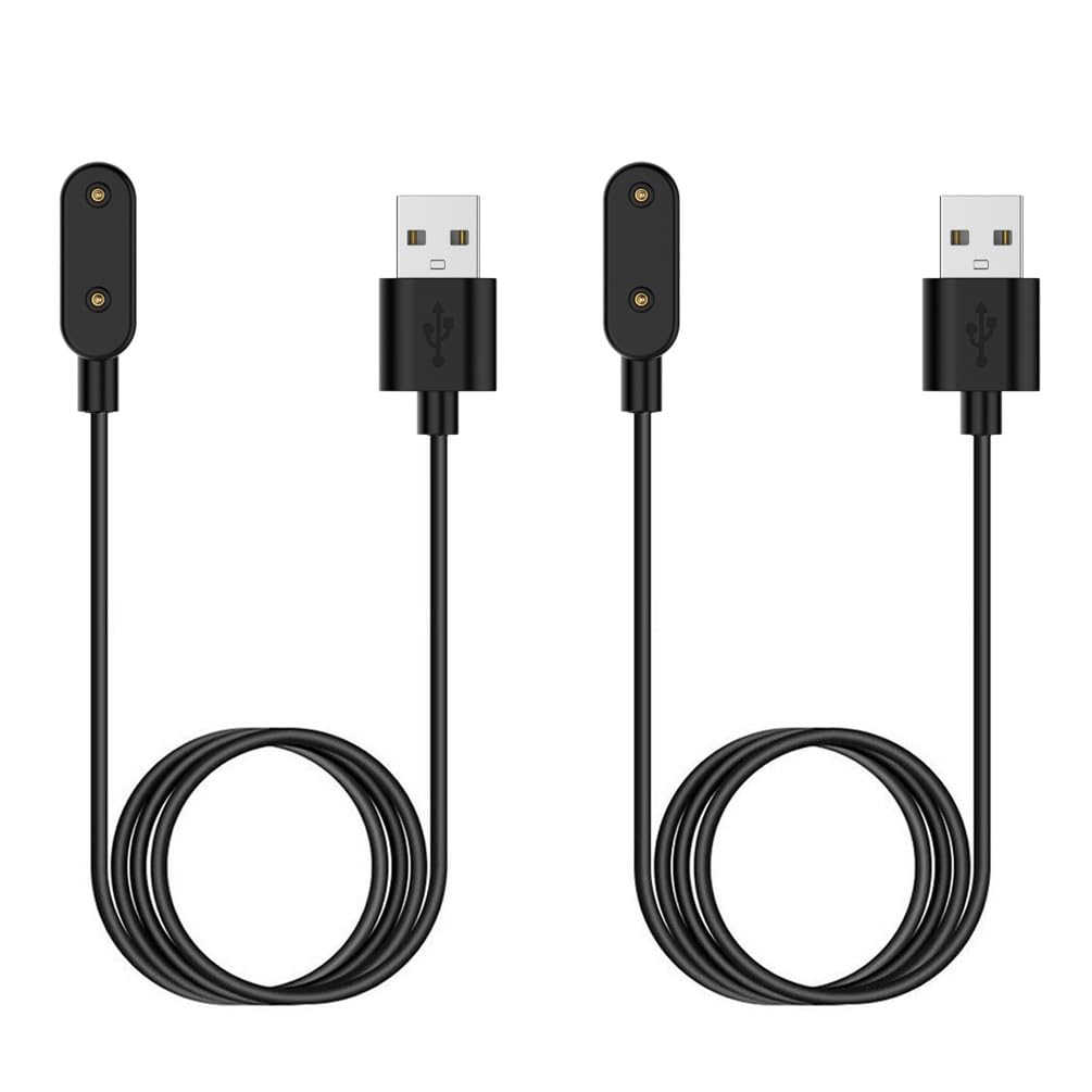 [2-Pack] Charger for Samsung Galaxy Fit 3, Magnetic USB Replacement Charging Cable Dock for SM-R390 Smartwatch