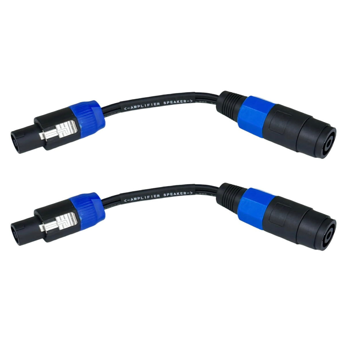 Cncess Cess-273 Speakon Mono Bridge Mode Adapter Cable, 2-Pack