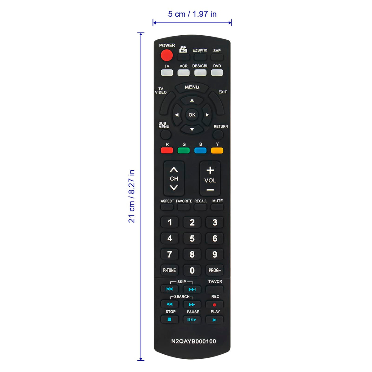 Replacement Remote Control fit for PANASONIC Plasma LCD TV TH-50PZ700U TH-50PZ77U TH-50PE8U TH-50PX80U TH-50PX80UA TH-50PZ80U TH-50PZ80UA TH-58PZ700U
