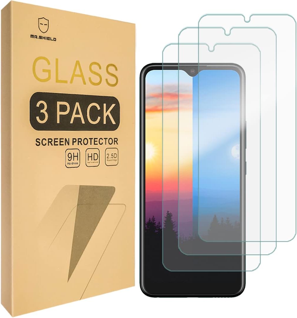 Mr.Shield [3-Pack] Tempered Glass Screen Protector for Sharp Rouvo V, 9H Hardness
