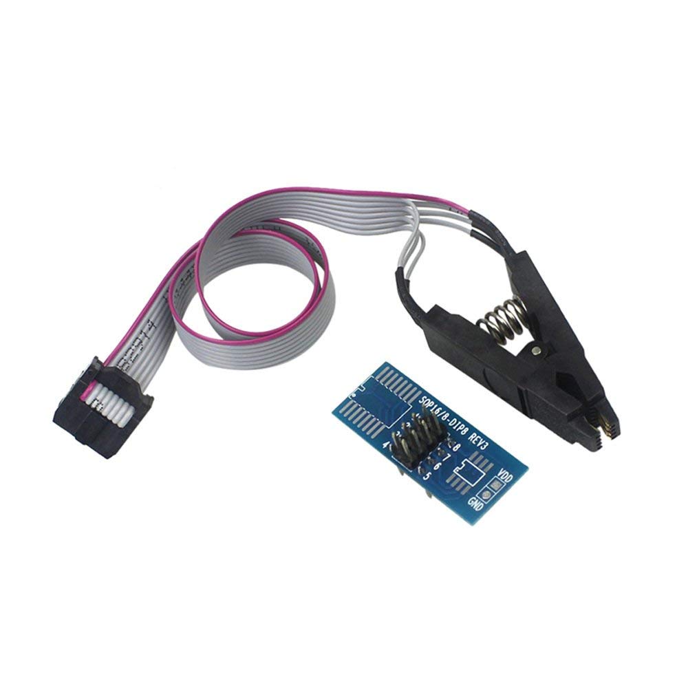 Ximimark 1 Set SOIC8 SOP8 Flash Chip IC Test Clips Socket Adpter BIOS/24/25/93/95 Programmer