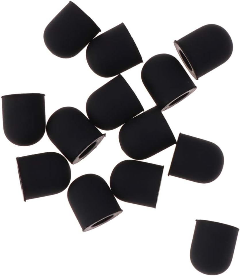 Hemobllo 15pcs Stylus Pen Tip Replacement Rubber Tips for Stylus Touch Pen, Touchscreen Pen, Outer Diameter 6mm, Inner