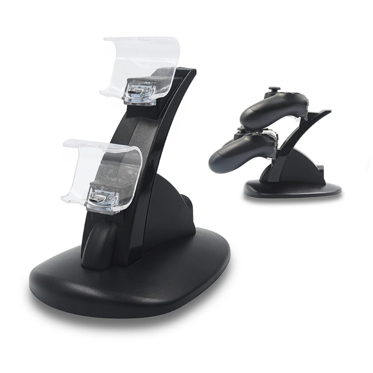 SOGOCOOL Controller Charger Dock Station for PS4 Controller Charging Dock Station (A - Black)