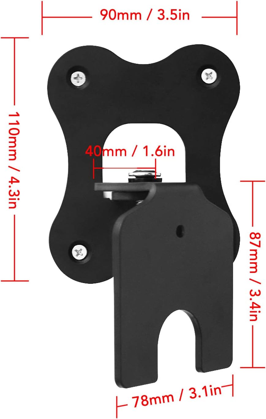 FOTABPYTI Wireless Speaker Wall Mount Bracket - Sturdy 3mm Thick Metal with Screws for Great Space Efficiency