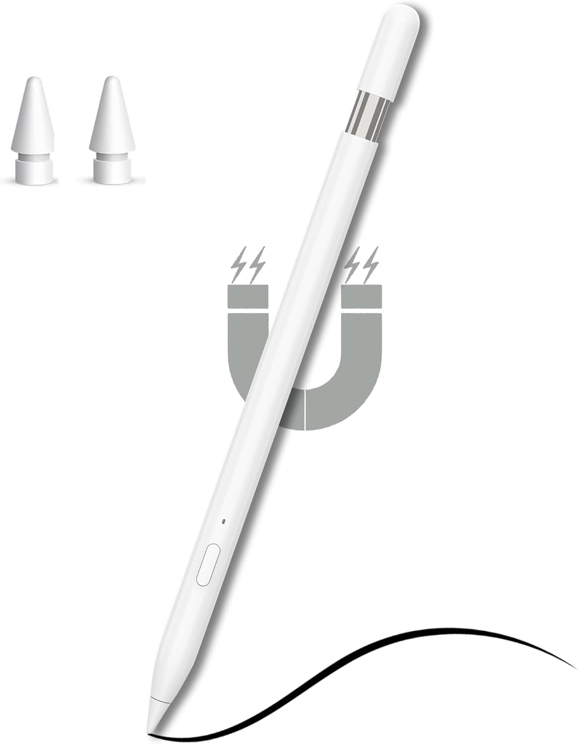 2024 Stylus Pen for iPad, Tablet Pencil with Magnetically Charges, Palm Rejection, Tilt Sensitivity, Compatible with