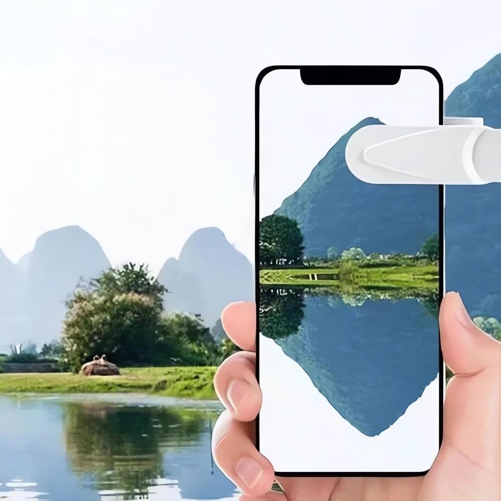 2024 Smartphone Camera Mirror Reflection Clip Kit, Adjustable Mobile Phone Reflection Clip for All Phones (1PC)