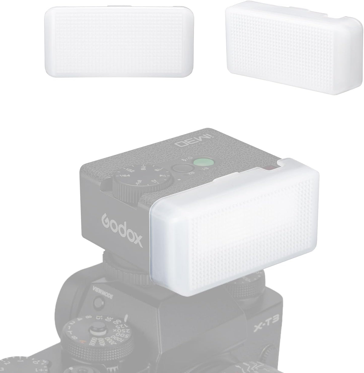 IM30DF IM30 Godox Flash Diffuser for Godox Mini Flash, White Diffuser Softens Harsh Shadows, Bring a Softer Effect