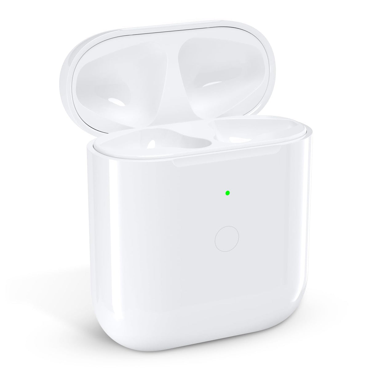 Replacement Wireless Charging Case for AirPods 1st/2nd Charging Case, AirPods 1 Charging Case Only with Bluetooth Pairing Sync Button, Compatible