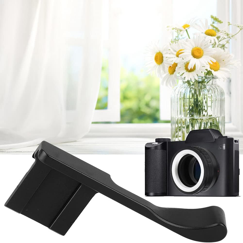 Thumb Up Grip, Aluminum Alloy Hot Shoe Hand Grip for X 100F, X A5, X A3, X Pro2 Mirrorless Camera (Black)