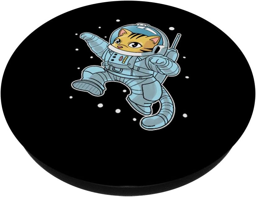 Cute Astro Cat Spaceman Kitten Space Cats PopSockets Swappable PopGrip