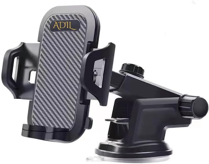 ADIL Car Phone Holder Mount, Military-Grade Universal Phone Holder for Dashboard, Windshield, Vent, fits iPhone 15 14
