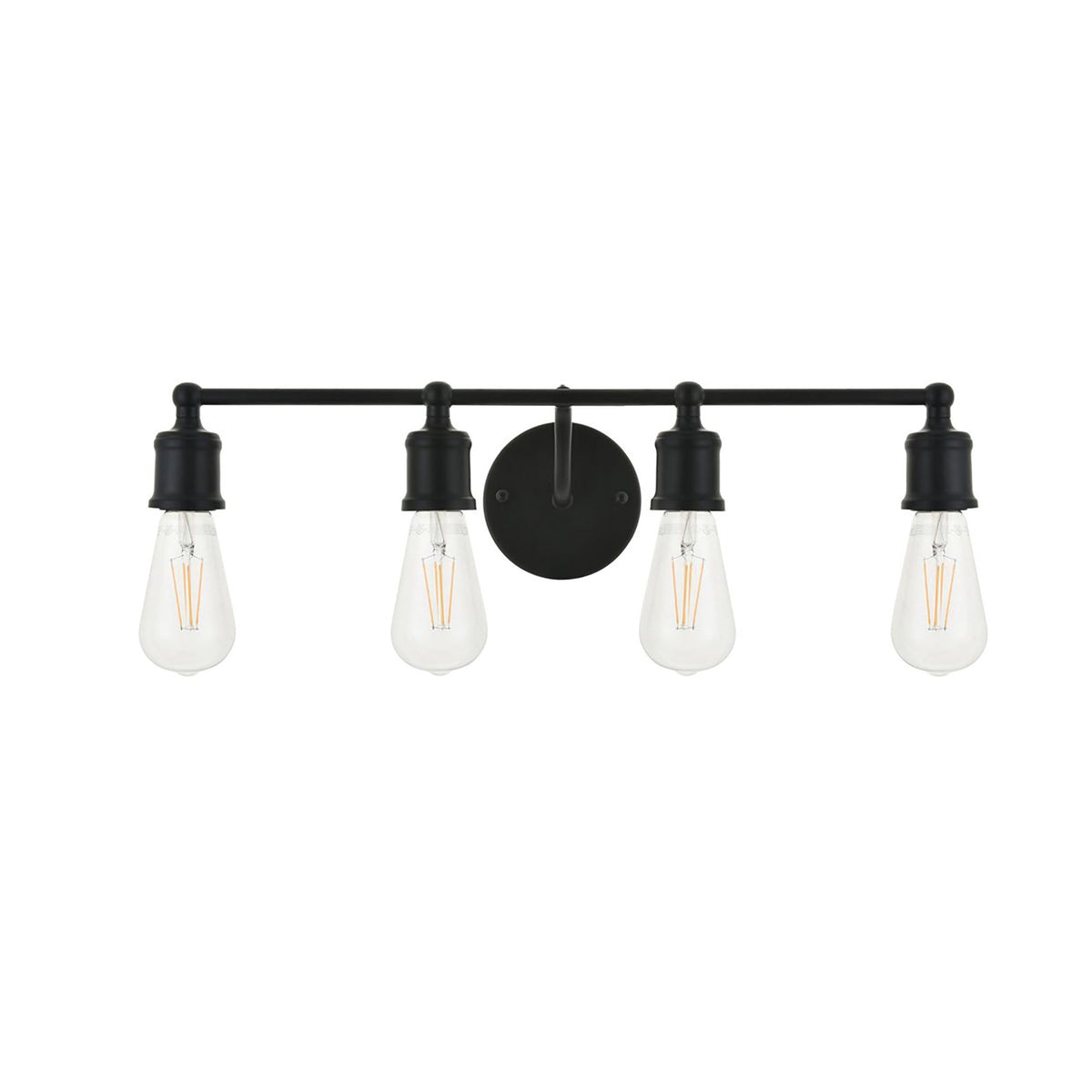 Elegant Lighting Living District Indoor Modern Home Decorative Bright Ceiling Serif 4 Light Black Wall Sconce
