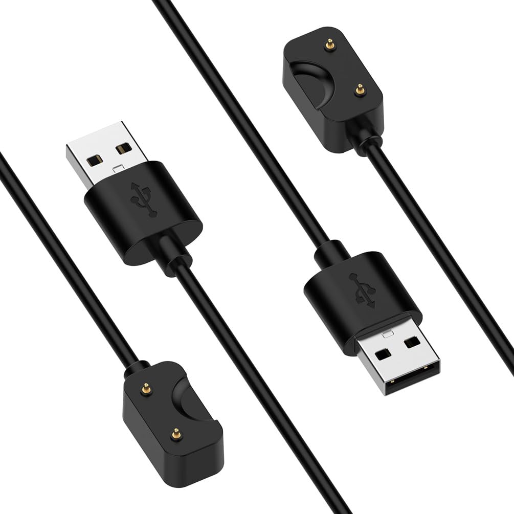 [2-Pack] Samsung Galaxy Fit 3 Charger Cable, Magnetic USB A Replacement Charging Cable Dock, 3.3FT/100cm (Black)