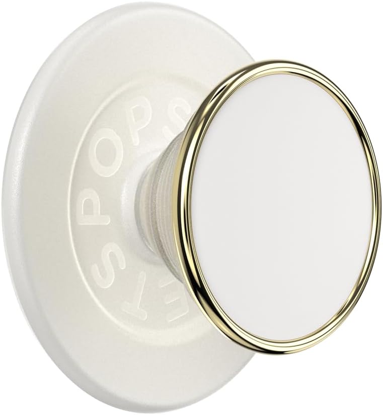 PopSockets Phone Grip with Expanding Kickstand, MagSafe Compatible, Wireless Charging Compatible - Coconute Crème
