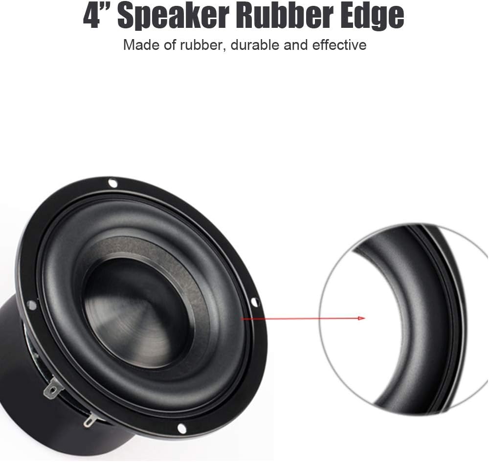 Speaker Surround Foam, Replacement Subwoofer Rubber Rim Circle for 4-inch Woofer Repair