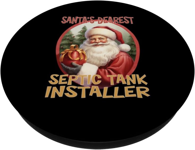 PopSockets Standard PopGrip - Septic Tank Installer Christmas Holiday Love Xmas
