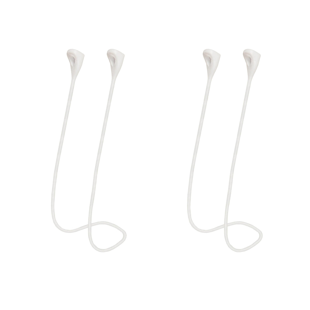 MULTAICH Magnetic Anti-Lost Lanyard 2nd for AirPods Pro 2nd/3nd,Soft Silicone Sports Lanyard, Neck Rope Cord (2nd/White/White)