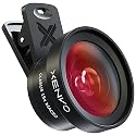 Xenvo Pro Lens Kit for iPhone and Android, Macro and Wide Angle Lens with LED Light and Travel Case Black