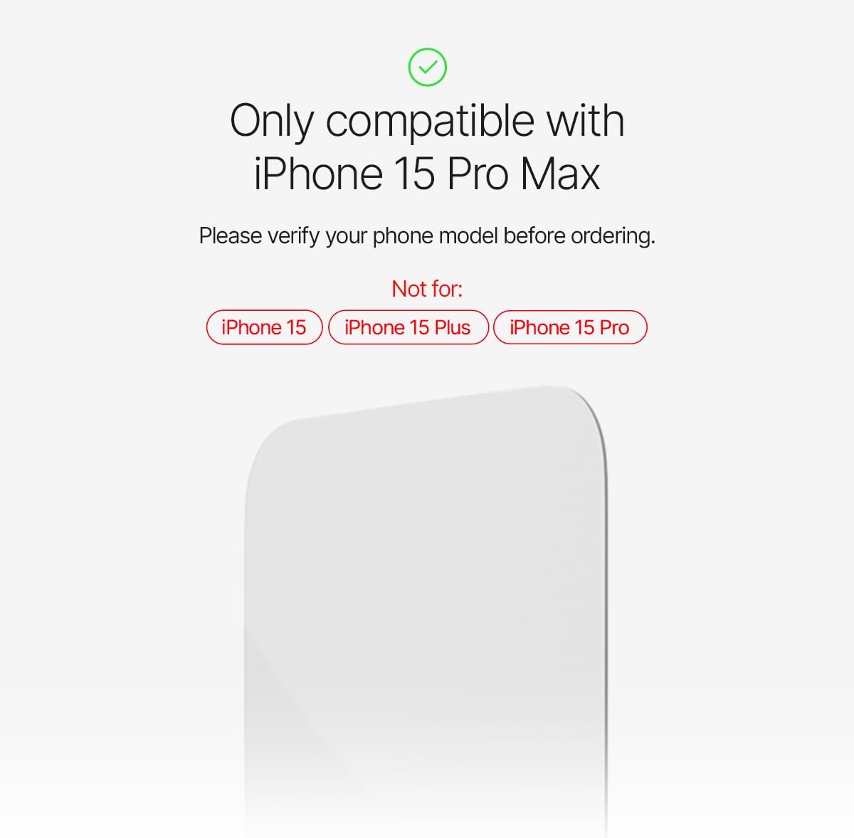 Arc Pulse Arc Shield Duo, Compatible with iPhone 15 Pro Max, Screen Protector with Corning Tempered Glass Film