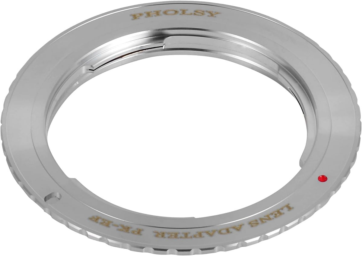 Lens Mount Adapter Manual Focus, Compatible with Pentax K Mount Lens to Canon EOS EF-Mount Camera Body