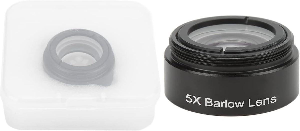 Extra Objective Lens, Clear Optical Glass 5X Microscope Camera Lens for Astronomy Lovers