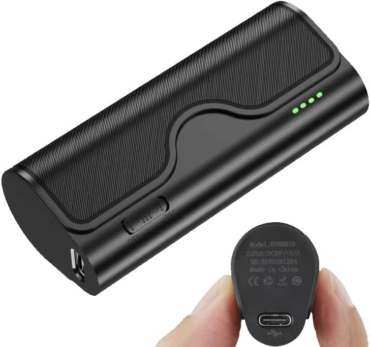 64GB Magnetic Voice Recorder, 800H/35 Days Continuous Recording, Voice Activated Audio Recorder with Stereo Mic, Portable for Lectures, Meetings, Interviews (Black)