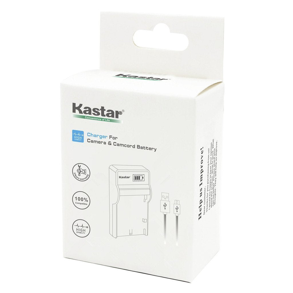 Kastar Slim LCD Charger for Samsung IA-BP210R IA-BP210E IA-BP420E and SMX-F44 F50 F53 F54 F500 F501 F530 HMX-F80 F90 H200 H300 H304 S10 S15 S16 Camera