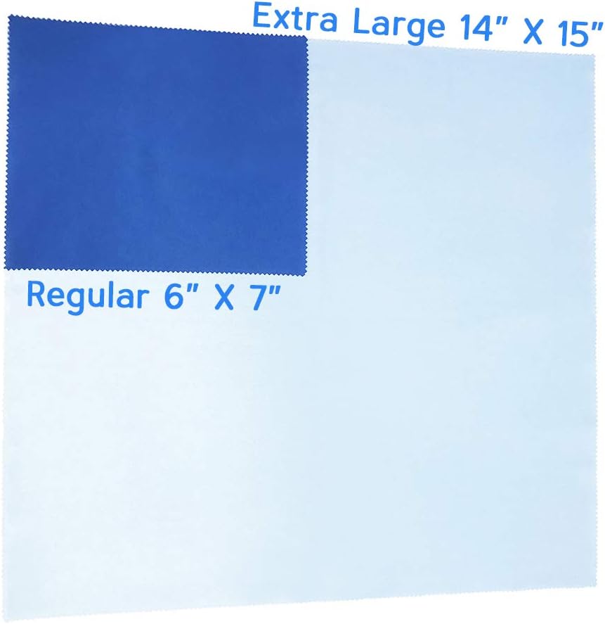 Extra Large 14" X 15" Lint Free Microfiber Cleaning Cloth for Camera Lens and Electronic Device Screens