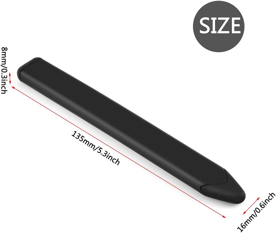 Non Metal Phone Pens, Plastic Rubber Universal Replacement Flat Capacitive Pen for iPhone, BlackBerry (Black)