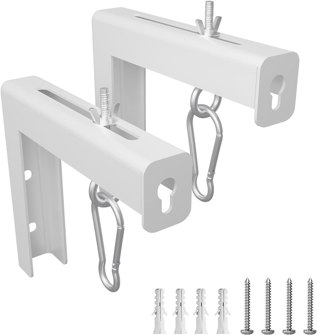 GZQIUYI 6 Inch 66lbs, Projector Screen Pull Down Mount Kit, Universal Projector Screen Ceiling & Wall Mount, Adjustable