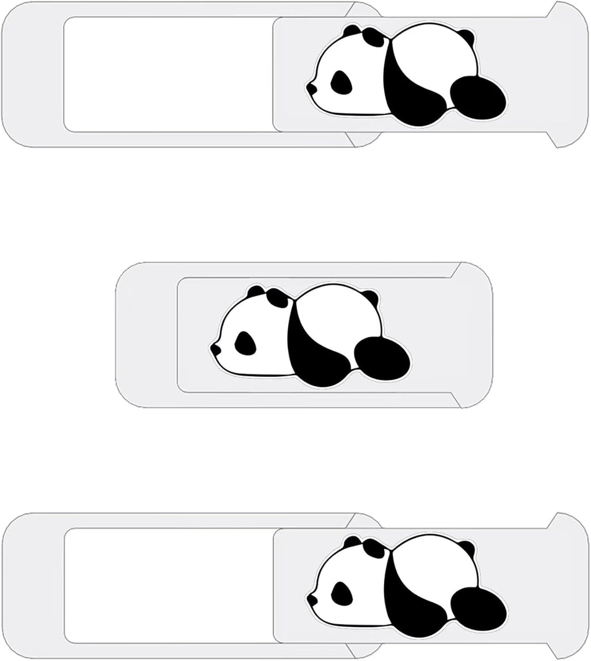Laptop Camera Cover Slide,Webcam Cover Slide,Protecting Your Privacy Security & Shelter from Breath Lamp – Cute Pattern Design 丨 Fits Laptop & Desktop, PC – Ultrathin for iMac(Cute Panda)