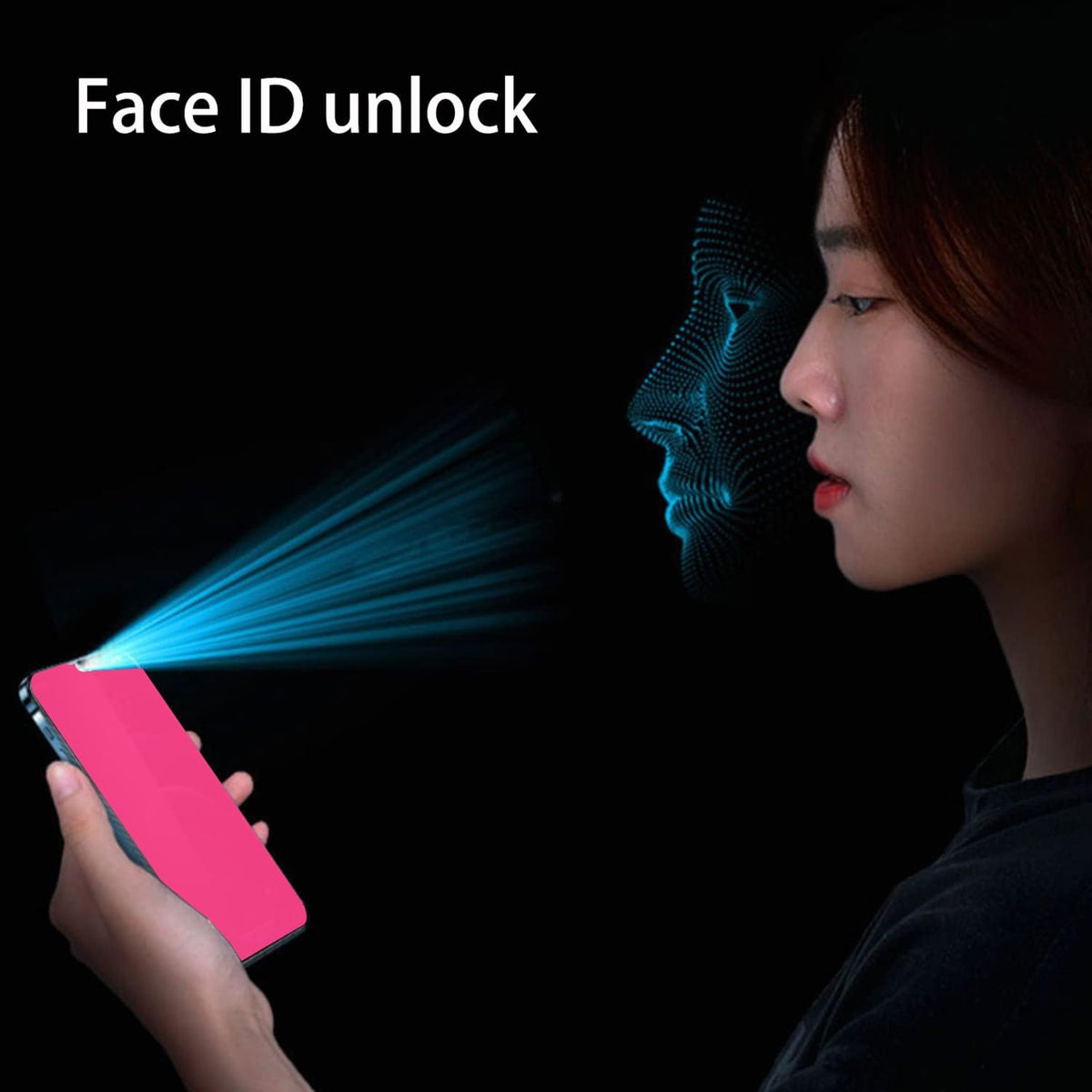 2 Piece Privacy Tempered Glass for iPhone 12 Pro Max 6.7 inch Anti-blue Anti-Spy Screen Protector Mirror Gradient
