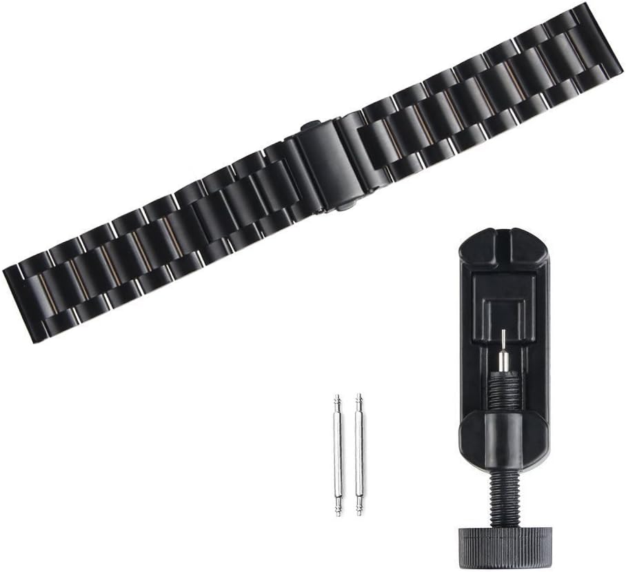 Aolon Curve Smart Watch Band Compatible, Quick Release Stainless Steel Metal Replacement Strap for 2.01" Smart Watch