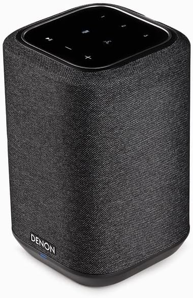 Denon Home 150 Wireless Smart Speaker – Compact Design, Wi-Fi & Bluetooth, HEOS Built-in, Alexa Built-in, Siri & AirPlay 2, Spotify Connect, Multi-Room Support, Black