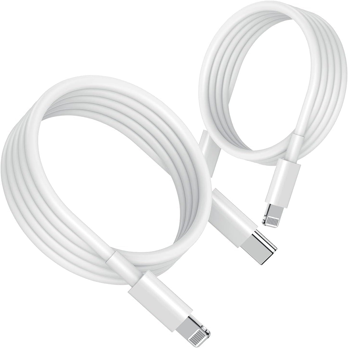 10FT iPhone 12 Charger Cable 2-Pack [MFi Certified], Fast Charging USB C to Lightning Cable for iPhone 12 Pro 11 Max