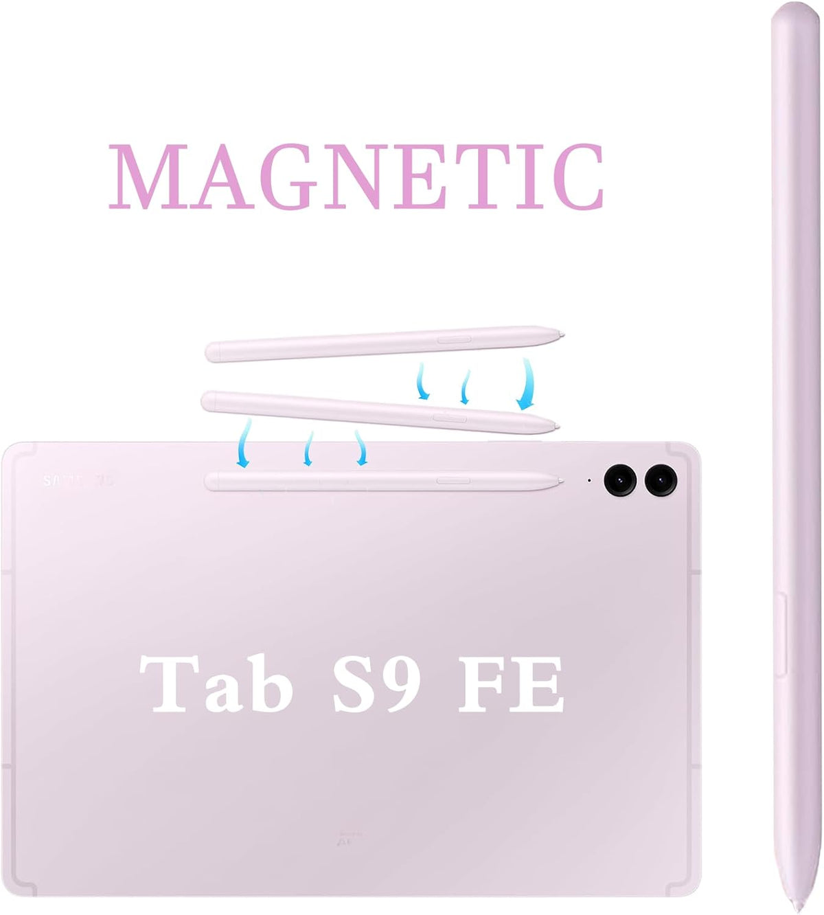 Galaxy Tab S9 FE S Pen Replacement for Samsung Galaxy Tab S9 FE, Stylus Pen with Nibs, Without Bluetooth, Purple