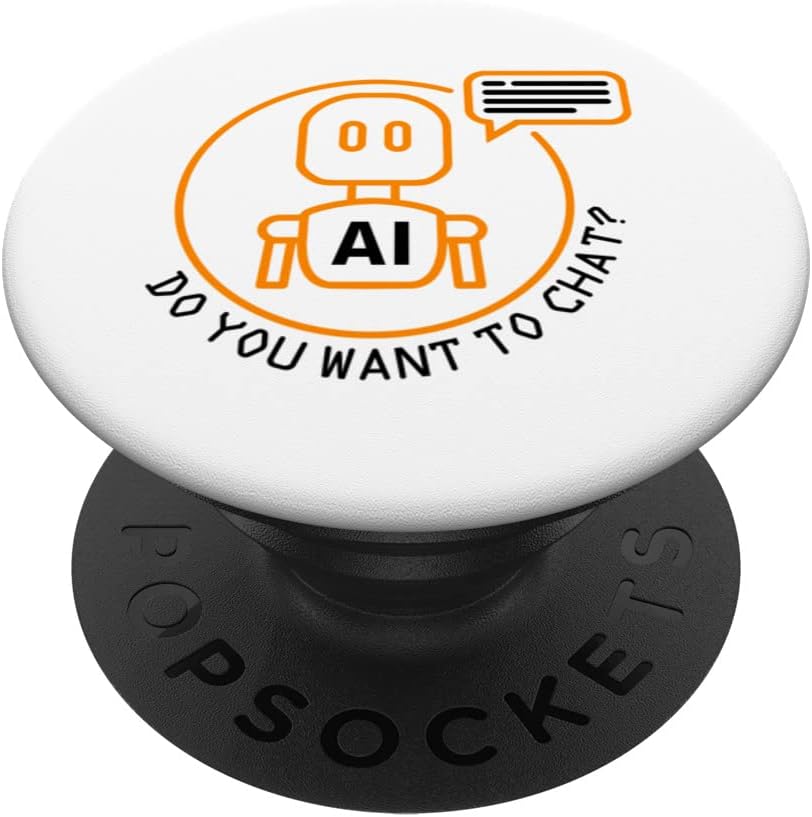 Computer AI Artificial Intelligence Robot Learning Internet PopSockets Swappable PopGrip
