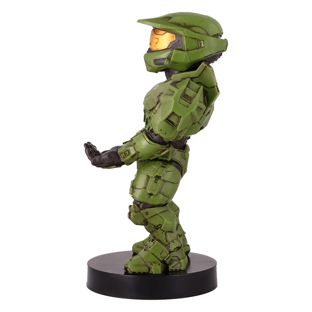Exquisite Gaming: Halo: Master Chief - Mobile Phone & Gaming Controller Holder, Device Stand, Cable Guys, Xbox Licensed Figure, Green