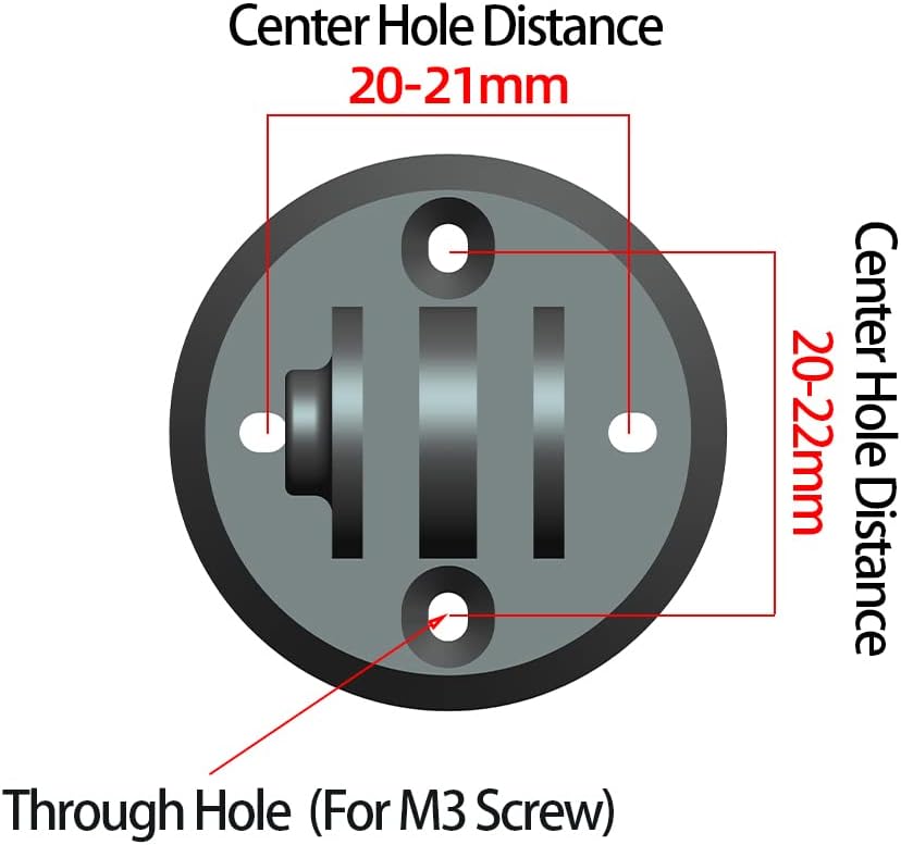 Mount Combo Adapter for Garmin Edge, Compatible with Camera or Headlight, Quick Release Out-Front Mount