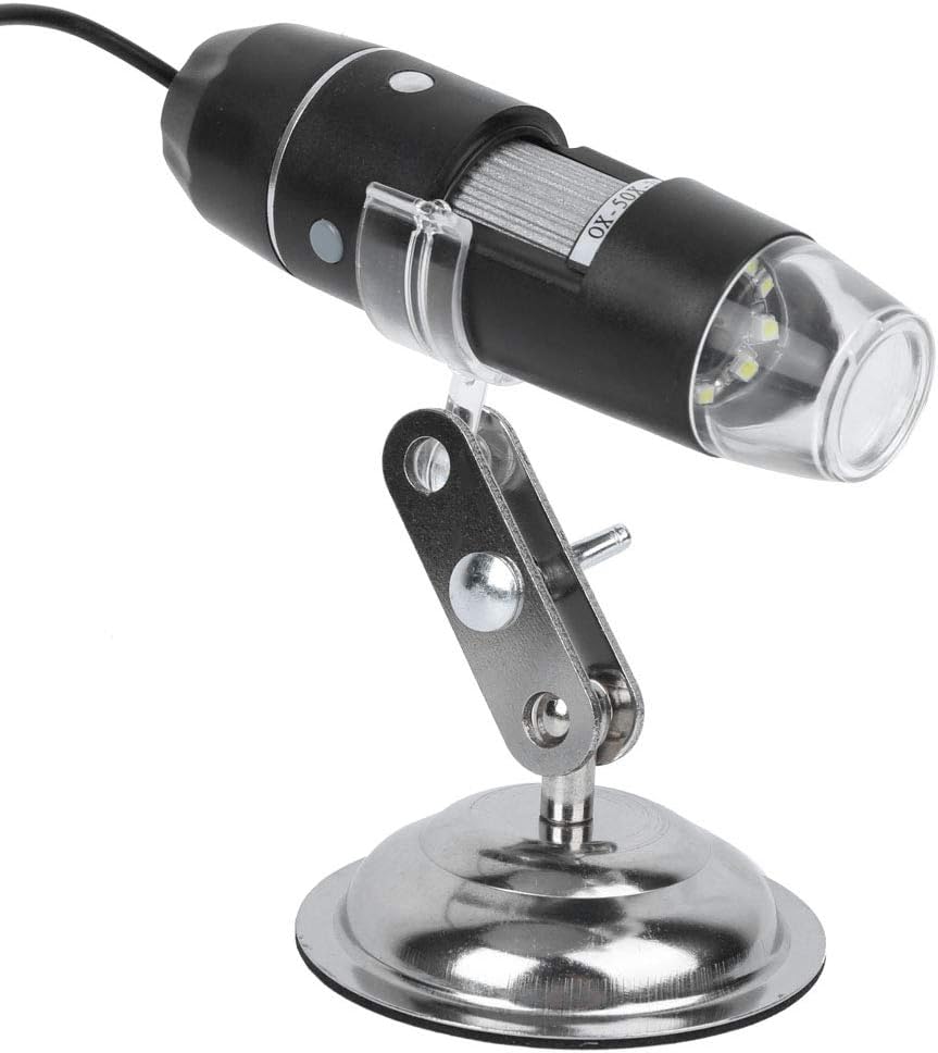 Marhynchus USB Microscope Camera, 0X-500X, Environmental Protection Matte Pattern Induction Dimming Digital Microscope
