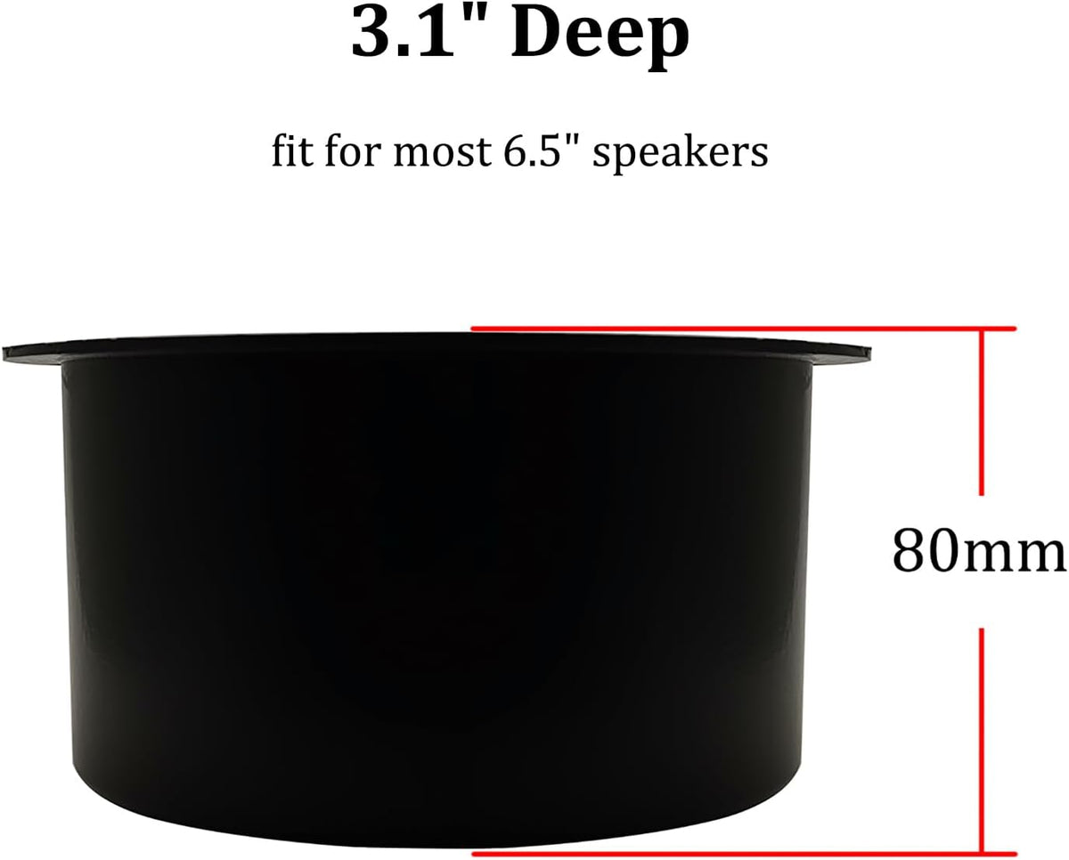 HiQltyla 6.5" 6.5" (Pack 2) Speaker Baffle, Suitable for DIY Bookshelf Speaker Home Audio Systems or Car Speaker