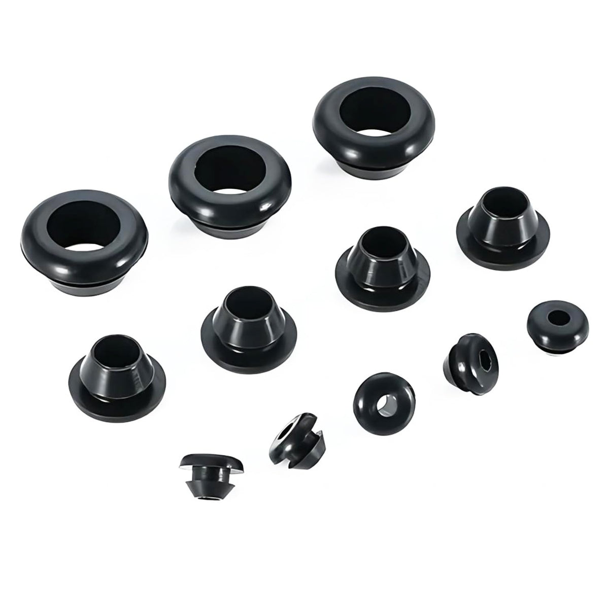 Qrity 20 PCS Rubber Grommets Cable Railing, Car Grommet, Cable Railing Protective Sleeves for Metal Posts, ID 10mm Mount Dia 12mm