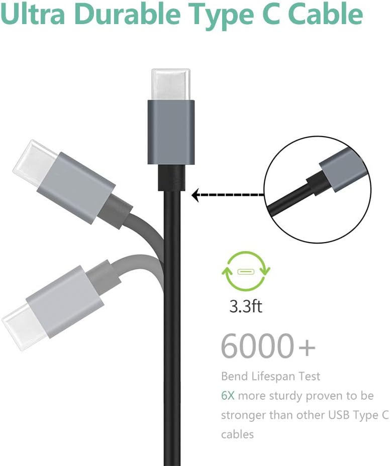 Rapid USB C Car Charger, Compatible for Samsung Galaxy S23/S22/S21/Note 20, Quick Charge 3.0 Dual USB