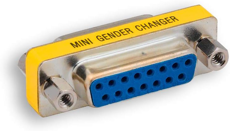 ZAGA1677FF DB15 Female to DB15 Female Mini Gender Changer