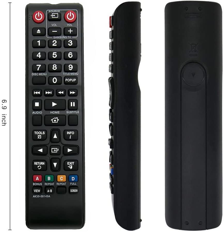 Replacement Remote Controller fit for BD-H5900 BD-JM57C BD-E6100 Samsung Blu-ray Disc Player